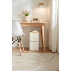 Table de chevet / commode 2 tiroirs H48.5 cm