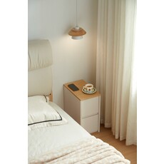 Table de chevet / commode 2 tiroirs H48.5 cm