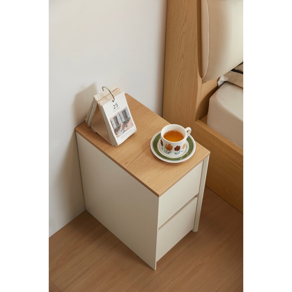 Table de chevet / commode 2 tiroirs H48.5 cm