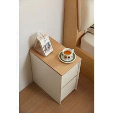 Table de chevet / commode 2 tiroirs H48.5 cm