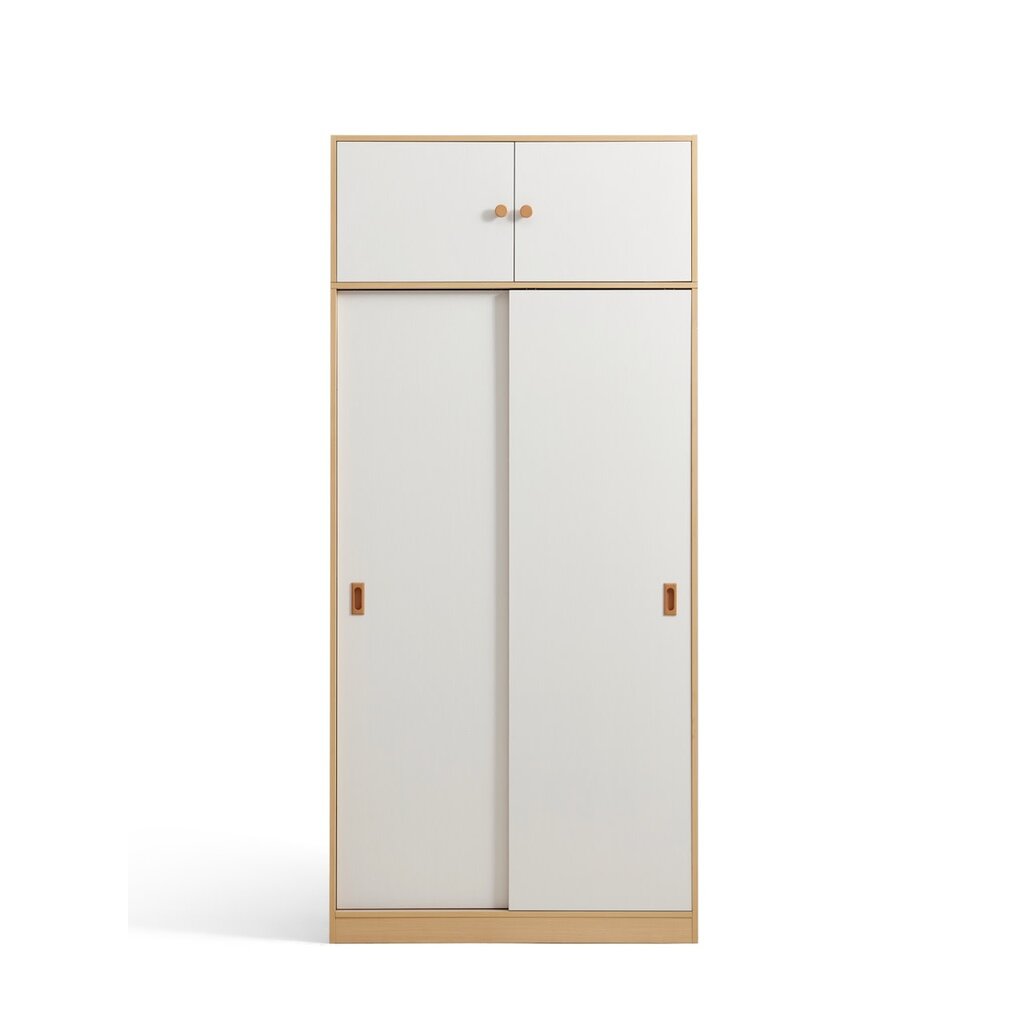Armoire penderie 100 cm Bois blanc