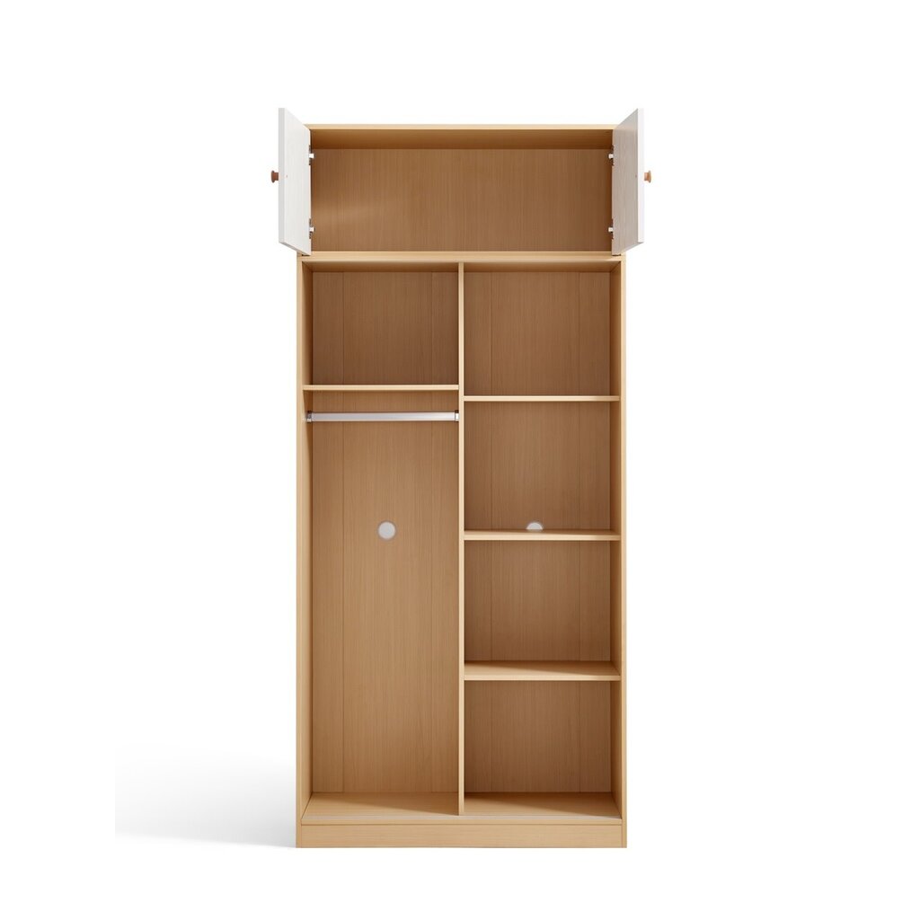 Armoire penderie 100 cm Bois blanc