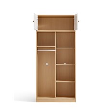 Armoire penderie 100 cm Bois blanc