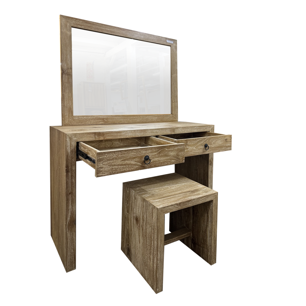 Coiffeuse minimalist 110x40x180 Cm Cérusé