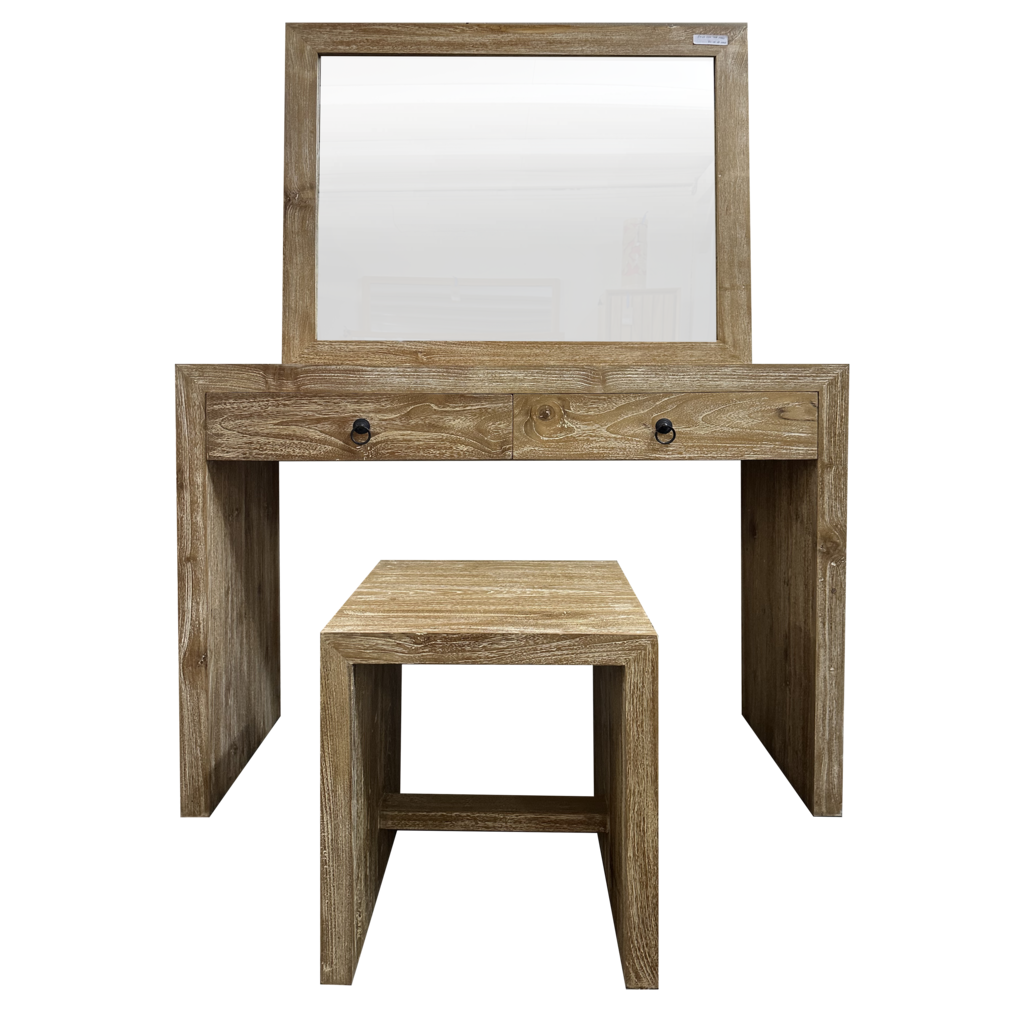 Coiffeuse minimalist 110x40x180 Cm Cérusé