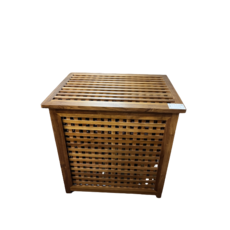 Moyenne Panière en teck Caillebotis 52X38X55 Cm