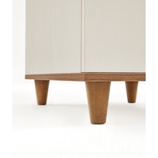 Bureau 120 cm avec rangements - Noisette