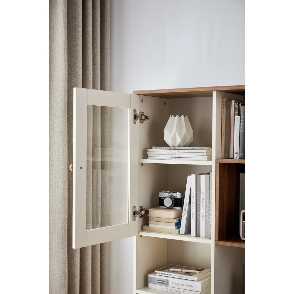 Bureau 120 cm avec rangements - Noisette