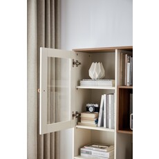 Bureau 120 cm avec rangements - Noisette