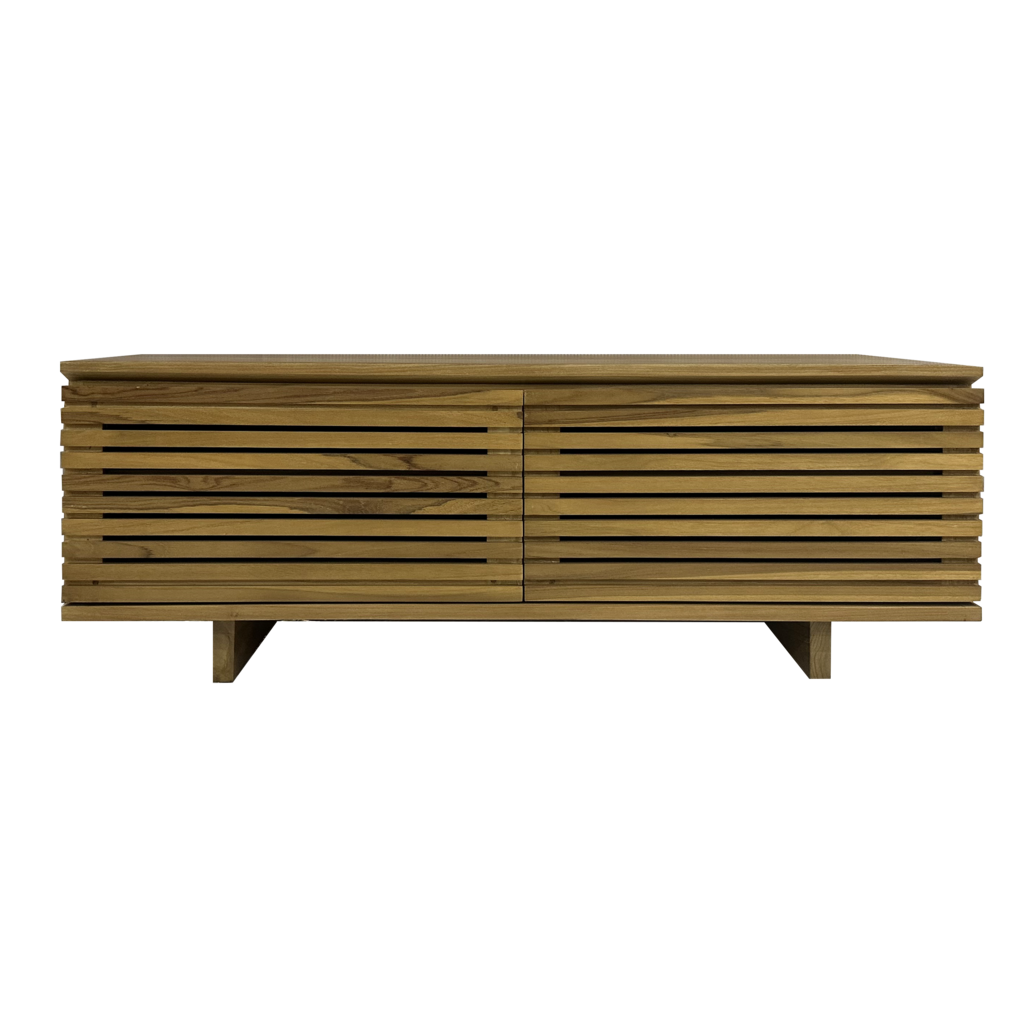 Surya meuble TV 2 portes 120x45x45 cm