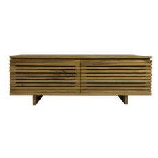 Surya meuble TV 2 portes 120x45x45 cm