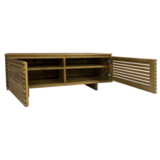 Surya meuble TV 2 portes 120x45x45 cm