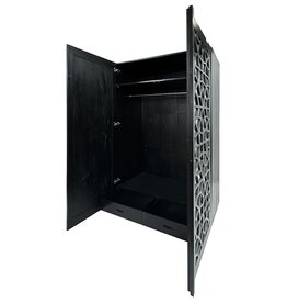 Armoire penderie Maroko 120x60x200 Cm Noir