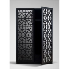 Armoire penderie Maroko 120x60x200 Cm Noir