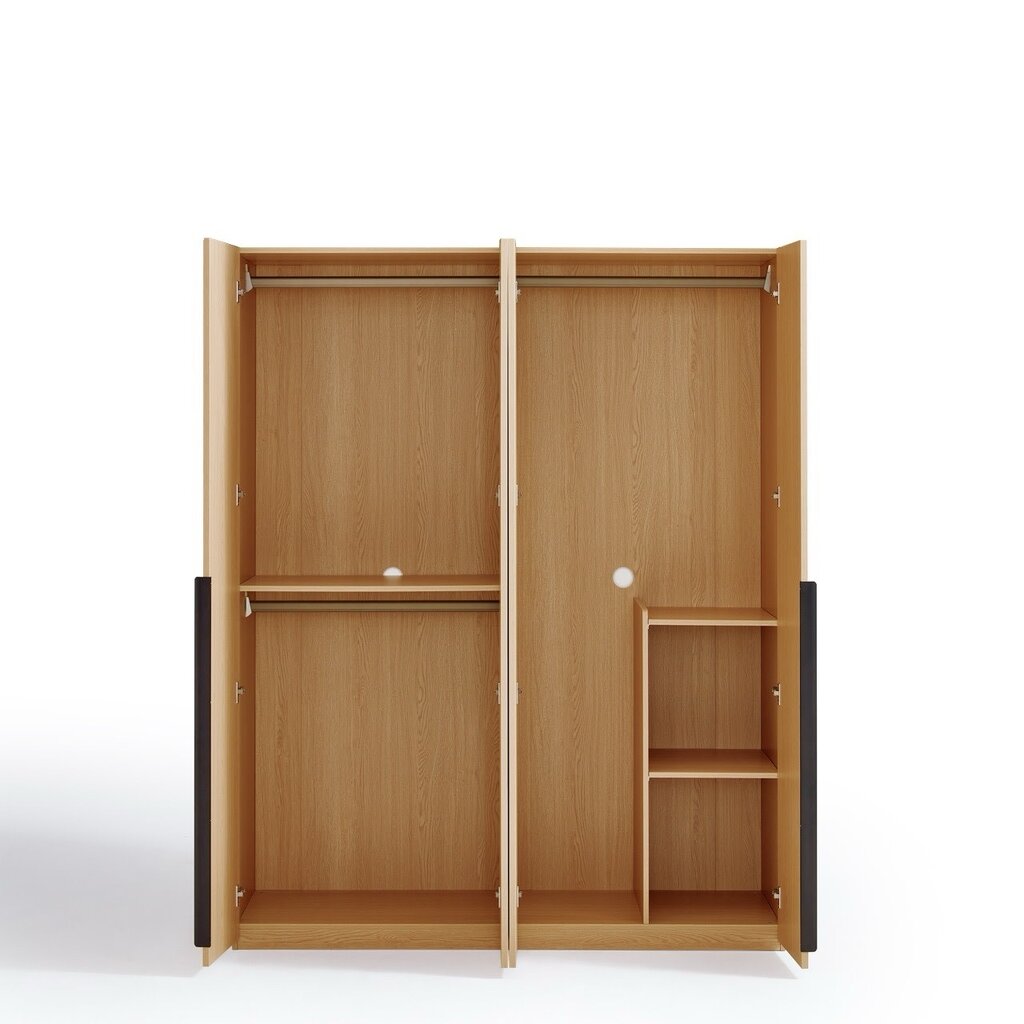 Penderie 4 portes 157x62x200 cm Bois
