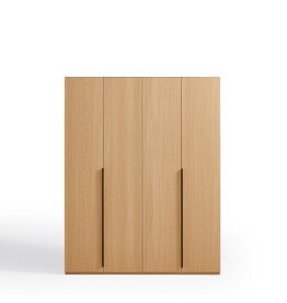 Penderie 4 portes 157x62x200 cm Bois