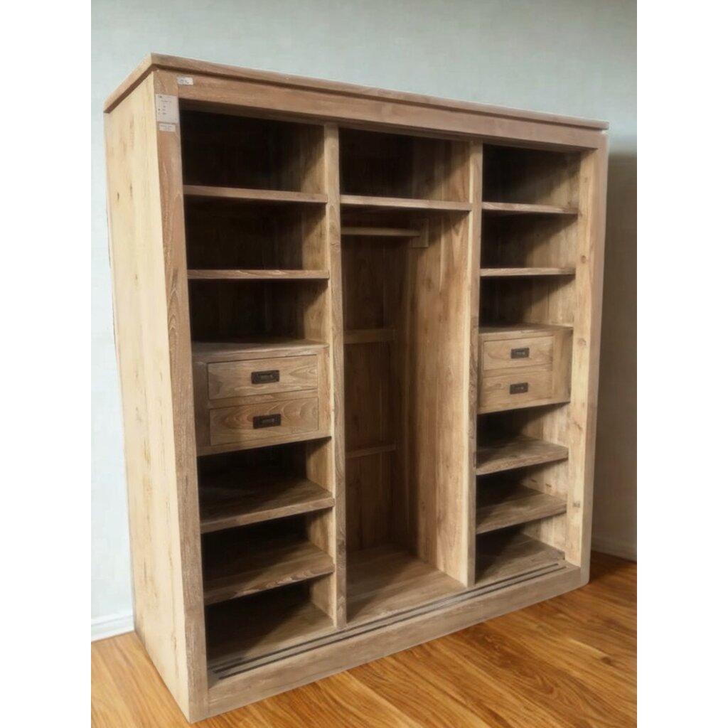 Armoire en Teck 2 portes coulissantes