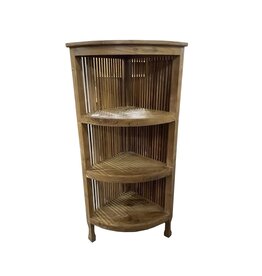 Étagère d'angle en Teck 75x50x150 Cm