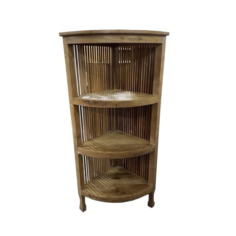 Étagère d'angle en Teck 75x50x150 Cm