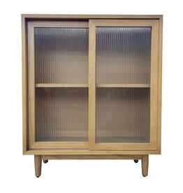 Leticia buffet vitré en Mindi moru glass