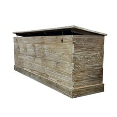Coffre en teck 200x50x70 cm (BF-027)