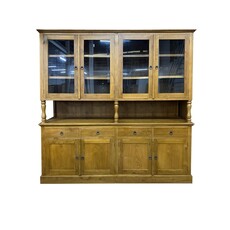 Vaisselier vitré 8 portes 4 tiroirs 200x50x200 cm (BT-1304)