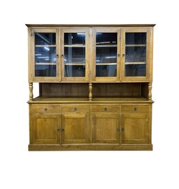 Vaisselier vitré 8 portes 4 tiroirs 200x50x200 cm (BT-1304)
