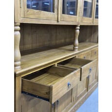 Vaisselier vitré 8 portes 4 tiroirs 200x50x200 cm (BT-1304)