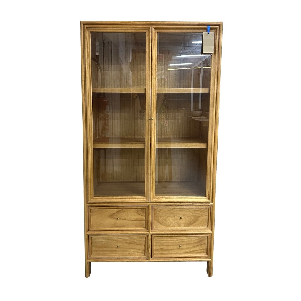 Vaisselier 2 portes 4 tiroirs en Mindi