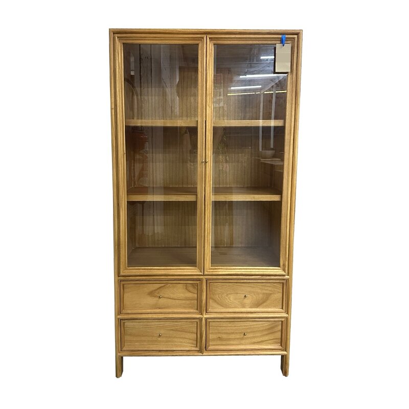 Vaisselier 2 portes 4 tiroirs en Mindi