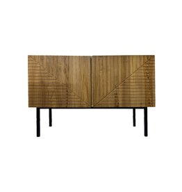 PASURUAN - Buffet 2 portes en teck 120x50x80 cm