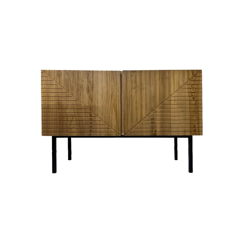 PASURUAN - Buffet 2 portes en teck 120x50x80 cm