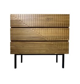 PASURUAN - Commode 3 tiroirs en teck 95x50x90 cm