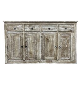 Buffet 4 portes 4 tiroirs 160x45x90 cm