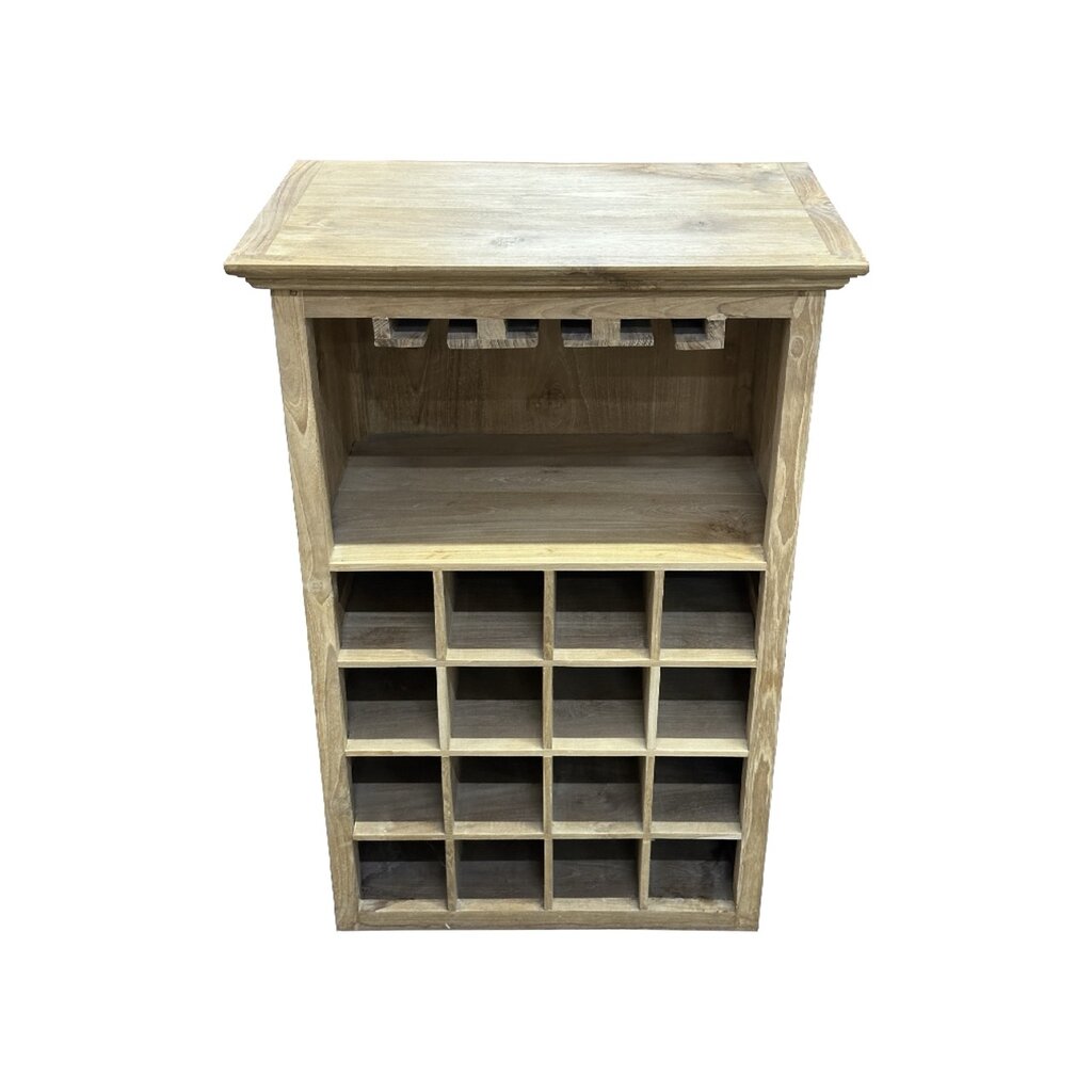 CAVE 16 bouteilles -  verres à pieds 50x35x80 Cm (BT-577) BRUT