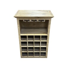 CAVE 16 bouteilles -  verres à pieds 50x35x80 Cm (BT-577) BRUT