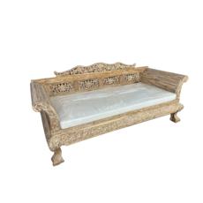 Sofa en Teck Tiger Claw avec matelas (BT-805)