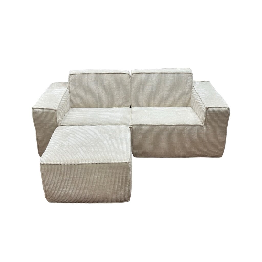 Julia - Canapé 3 places 195 cm en velours côtelé