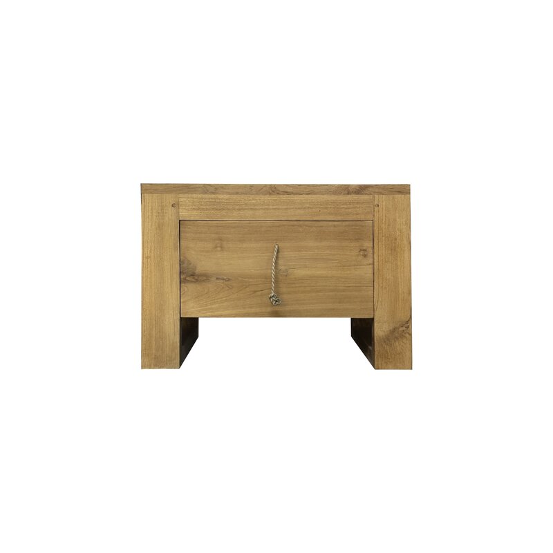 Table de chevet 1 tiroir Brut 50x30x35 Cm Square