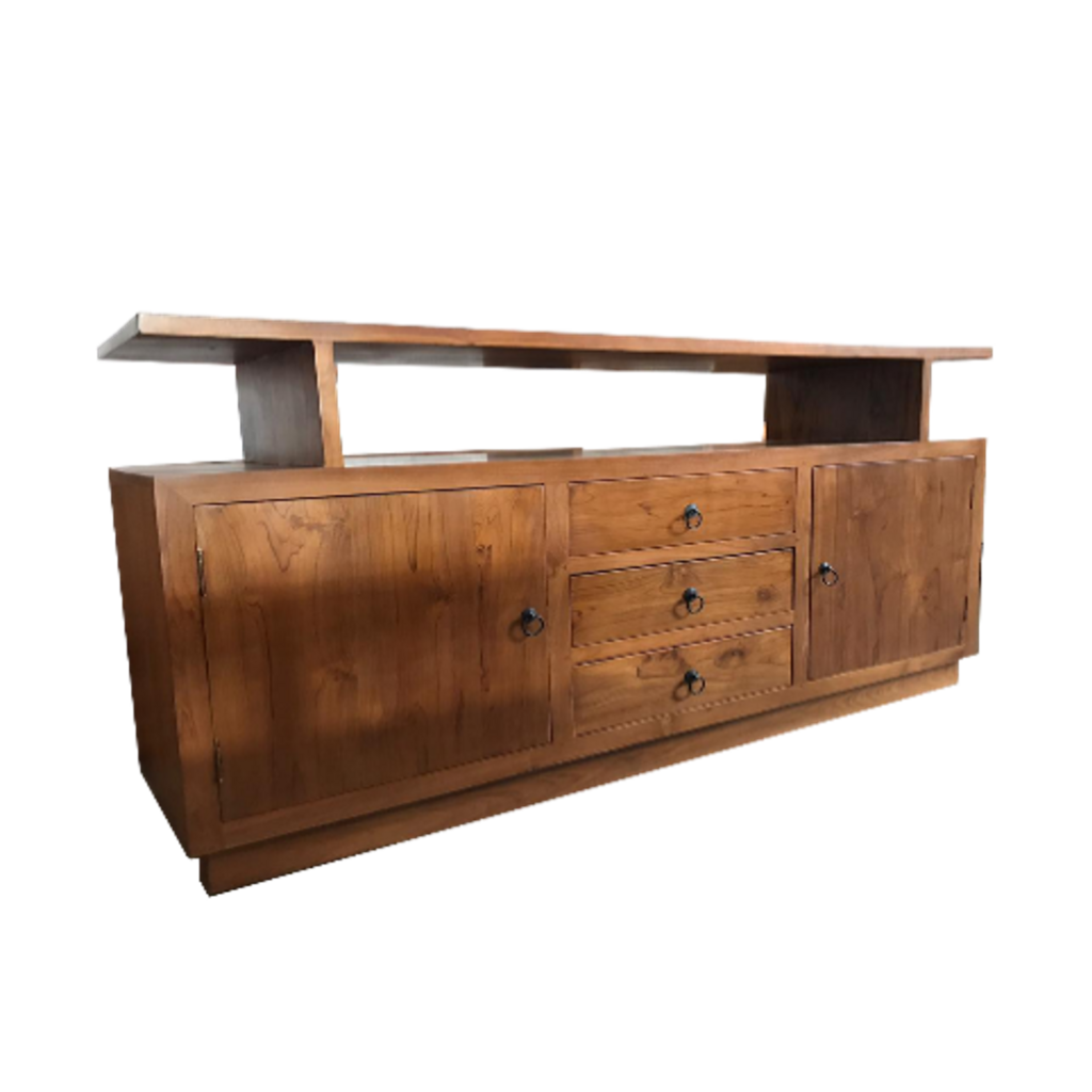 Meuble TV 2 portes 3 tiroirs 180x40x80 (BT-211)