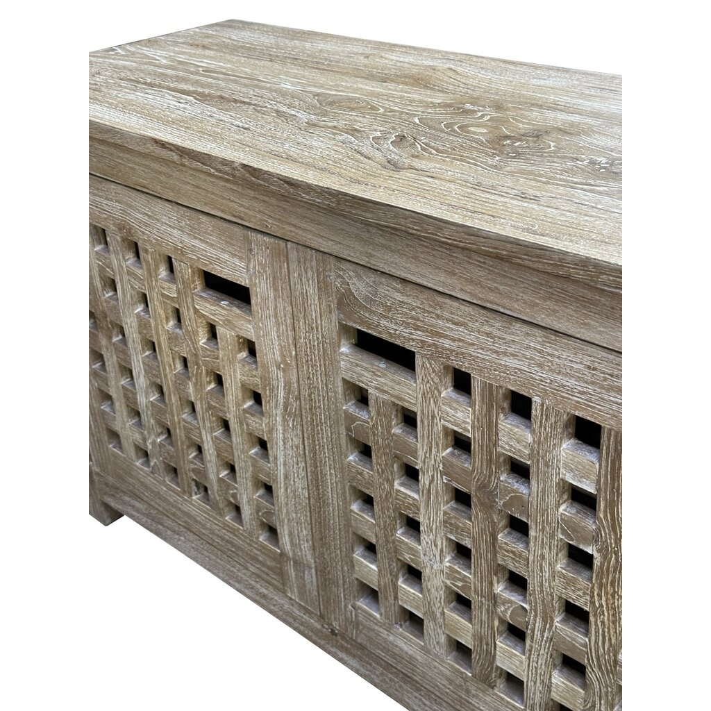 Meuble à chaussure caillebotis 100x40x60 cm