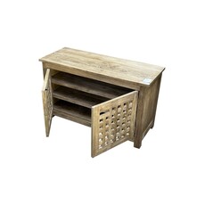 Meuble à chaussure caillebotis 100x40x60 cm