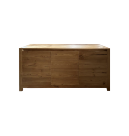 Buffet 3 portes en teck 150x45x75 Cm Wax Polish