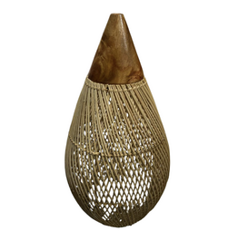 Apolo - Abat-jour en rotin 20x40 cm