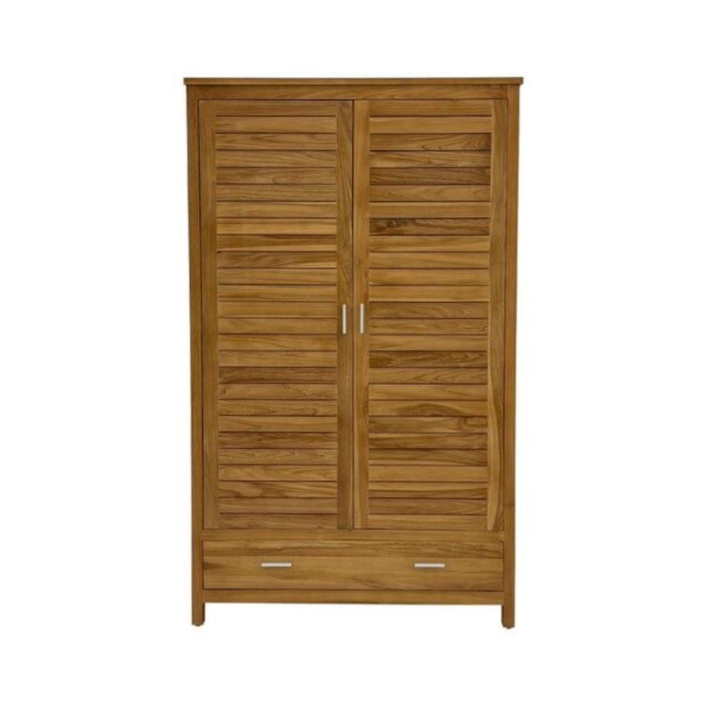 Armoire Penderie Azka en Teck 115x60x187 cm