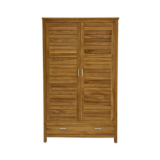 Armoire Penderie Azka en Teck 115x60x187 cm