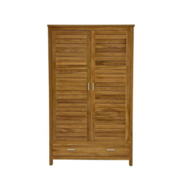 Armoire Penderie Azka en Teck 115x60x187 cm