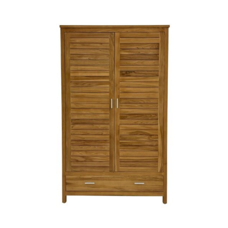 Armoire Penderie Azka en Teck 115x60x187 cm