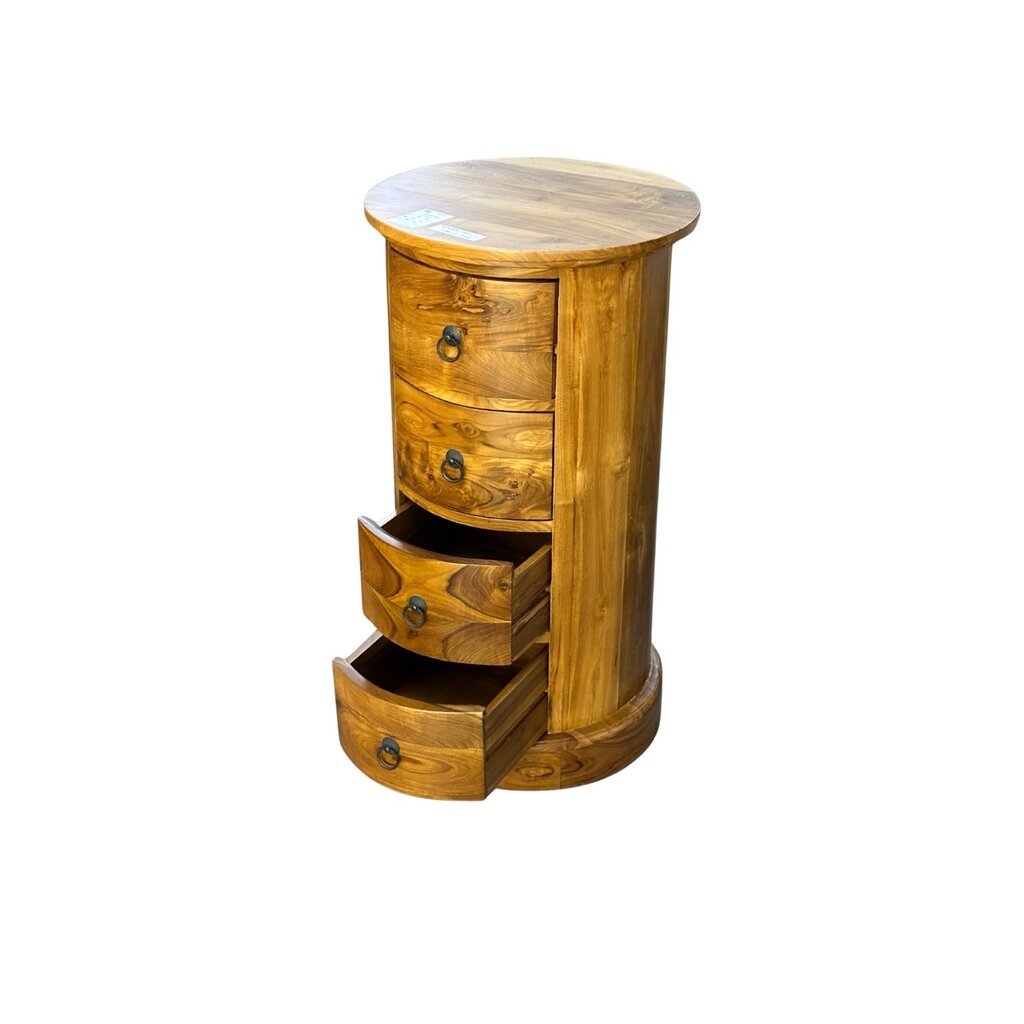 Commode ronde  4 Tiroirs Ø 43x80 Cm (SA-020)
