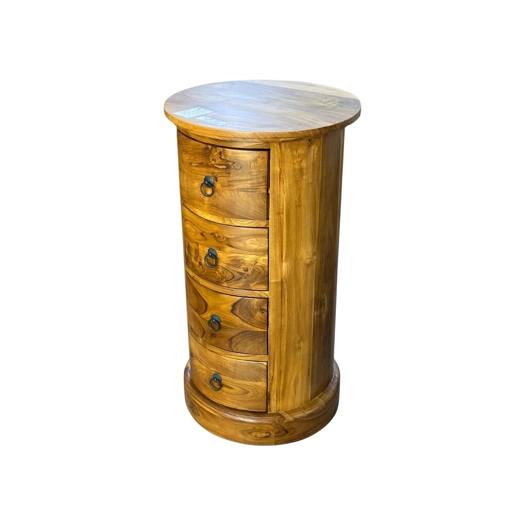 Commode ronde  4 Tiroirs Ø 43x80 Cm (SA-020)